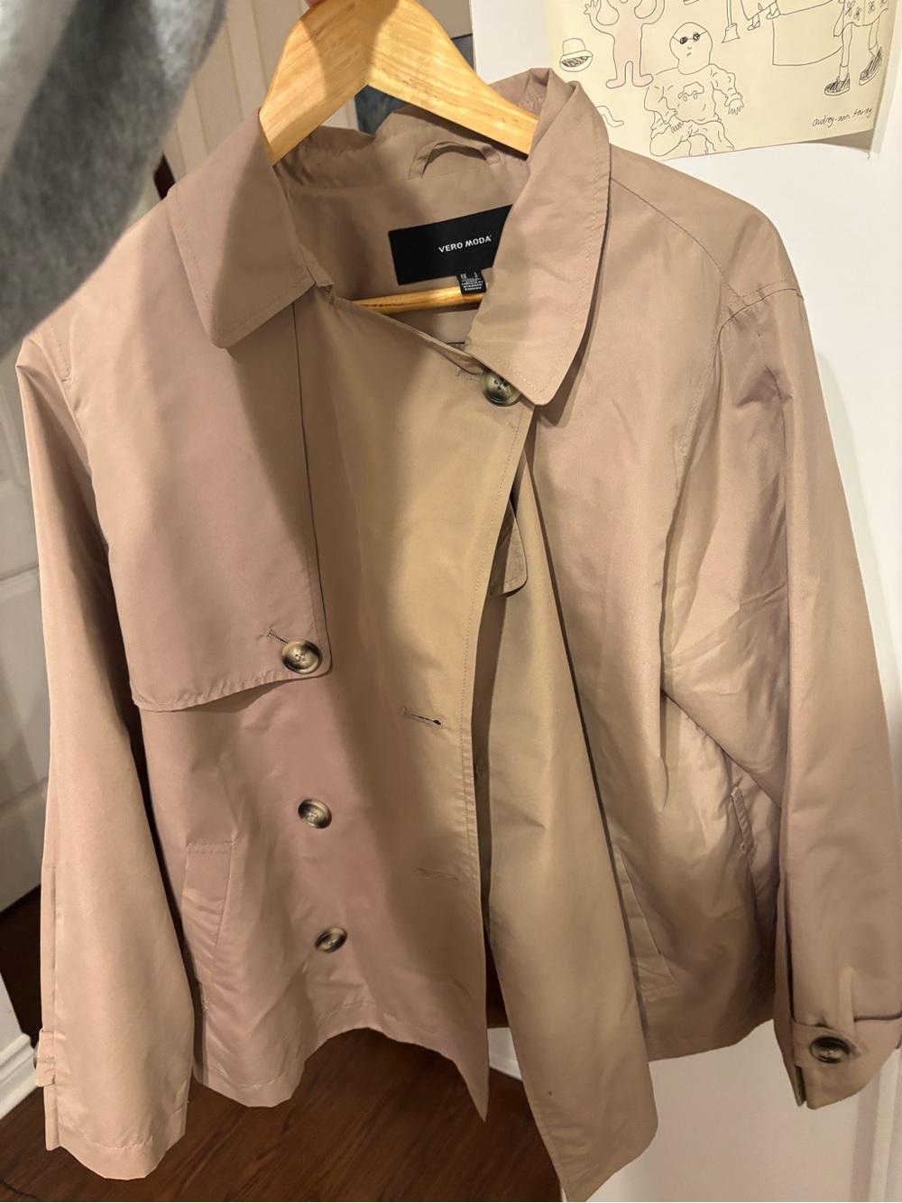 Vero Moda Women's Beige Trench Coat